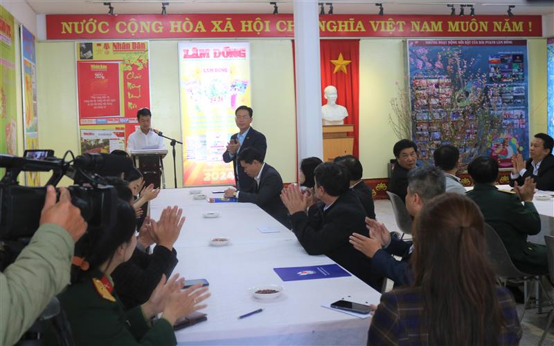 Quang cảnh buổi bế mạc Hội báo Xuân Lâm Đồng 2024.