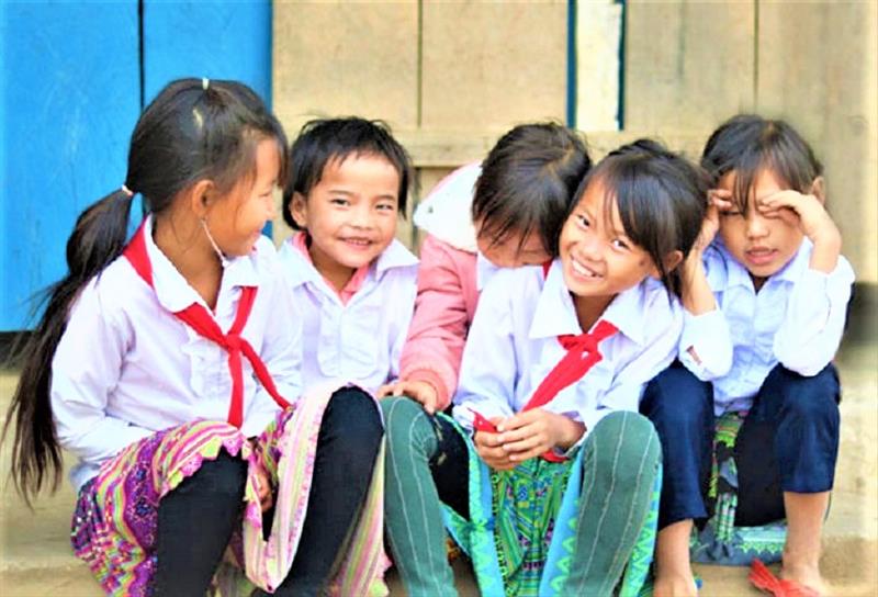 Học sinh DTTS ở huyện Đam Rông.