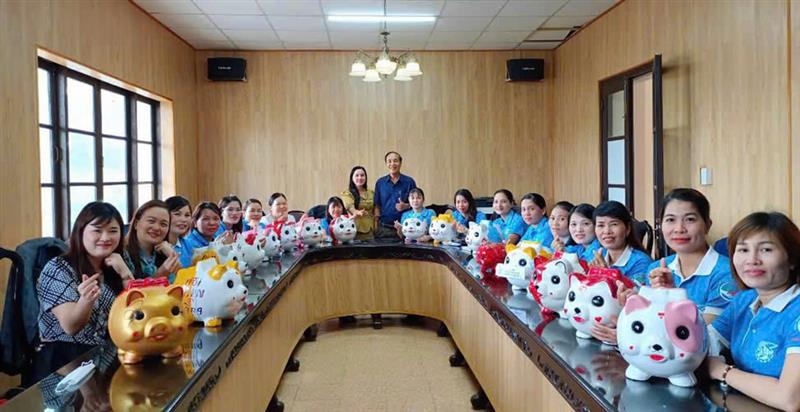 Mô hình Nuôi heo đất của Hội Liên hiệp Phụ nữ huyện Lâm Hà