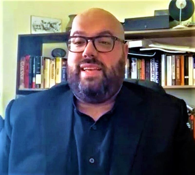 Ông Amiad Horowitz, phóng viên báo People’s World và là thành viên Đảng Cộng sản Mỹ. (Ảnh tư liệu CQTT TTXVN tại Washington).