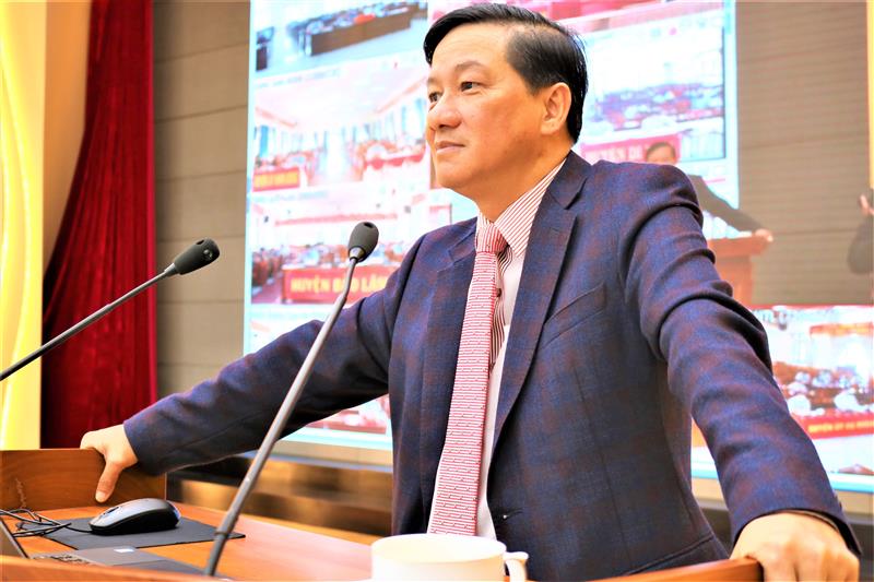 Đồng chí Trần Đức Quận - Ủy viên Ban Chấp hành Trung ương Đảng, Bí thư Tỉnh ủy, Chủ tịch HĐND tỉnh