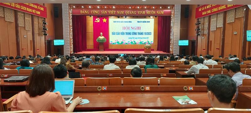 Quang cảnh Hội nghị Báo cáo viên toàn quốc tháng 10 năm 2023.